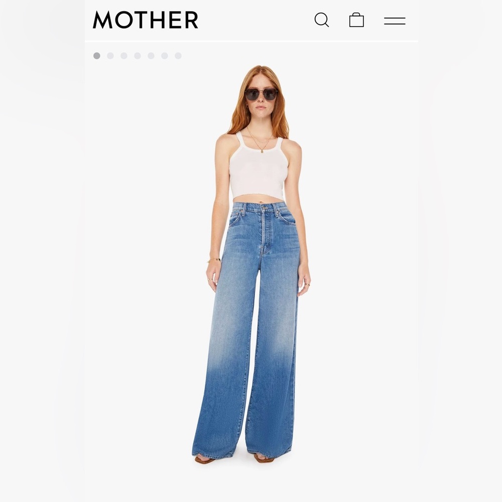 MOTHER The Ditcher Roller Sneak Denim Jeans Size 28 - New with Tag